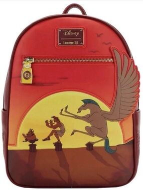 Loungefly Disney Hercules 25th Anniversary Sunset Mini Backpack